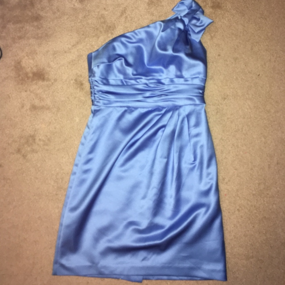 One strap bridesmaid dress